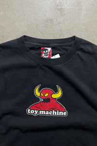 90'S TOY MONSTER SKATEBOARDING T-SHIRT / BLACK [SIZE: L USED]