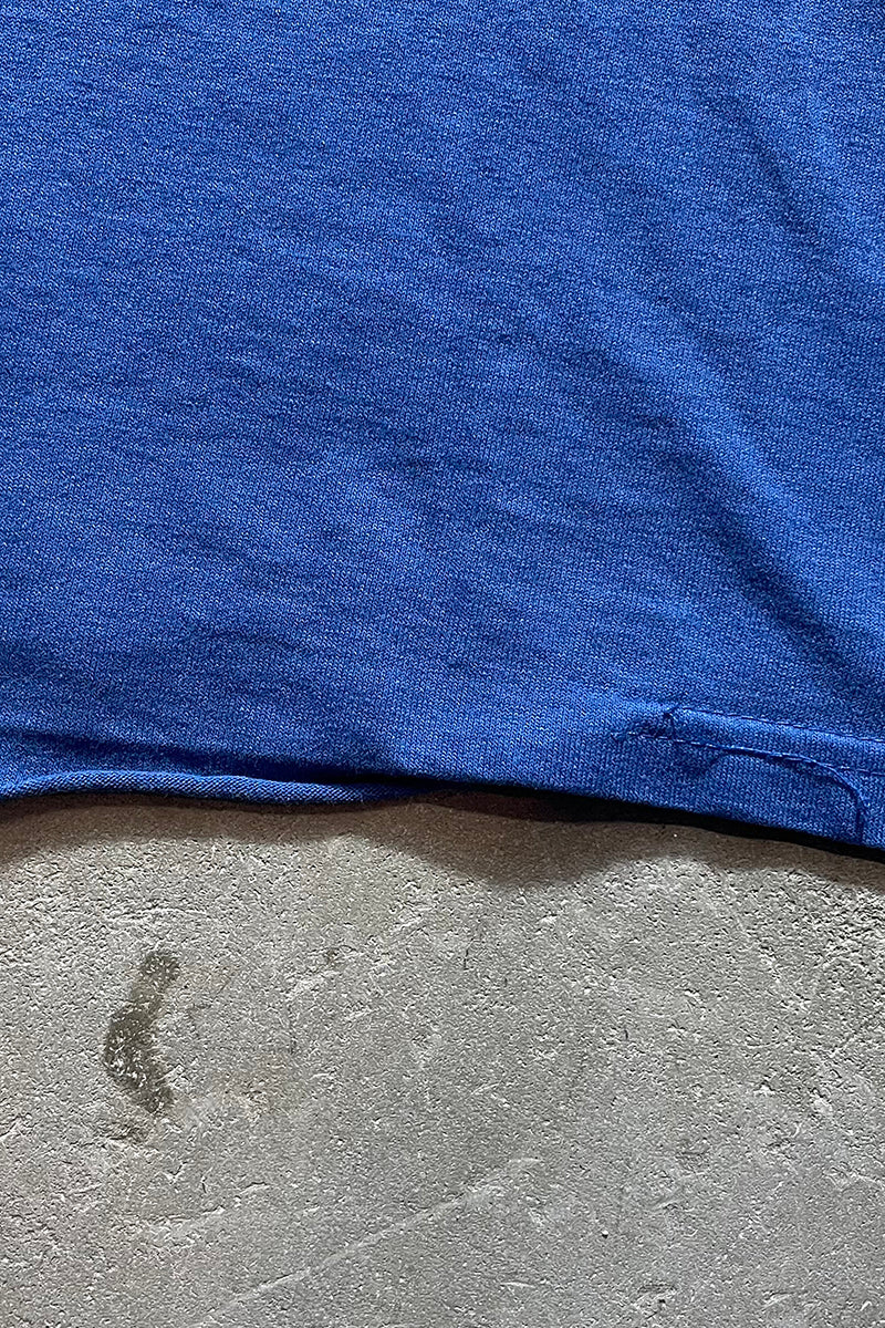 MADE IN USA 90'S MESSAGE T-SHIRT / BLUE [SIZE: XL USED]