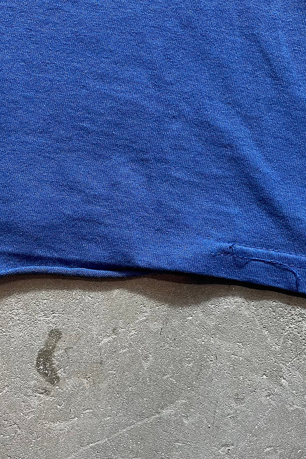 MADE IN USA 90'S MESSAGE T-SHIRT / BLUE [SIZE: XL USED]