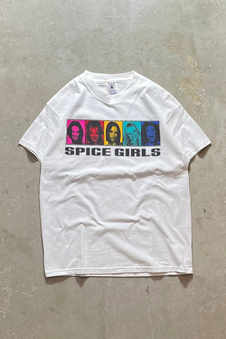 90'S SPICE GIRLS T-SHIRT / WHITE [SIZE: XL USED]