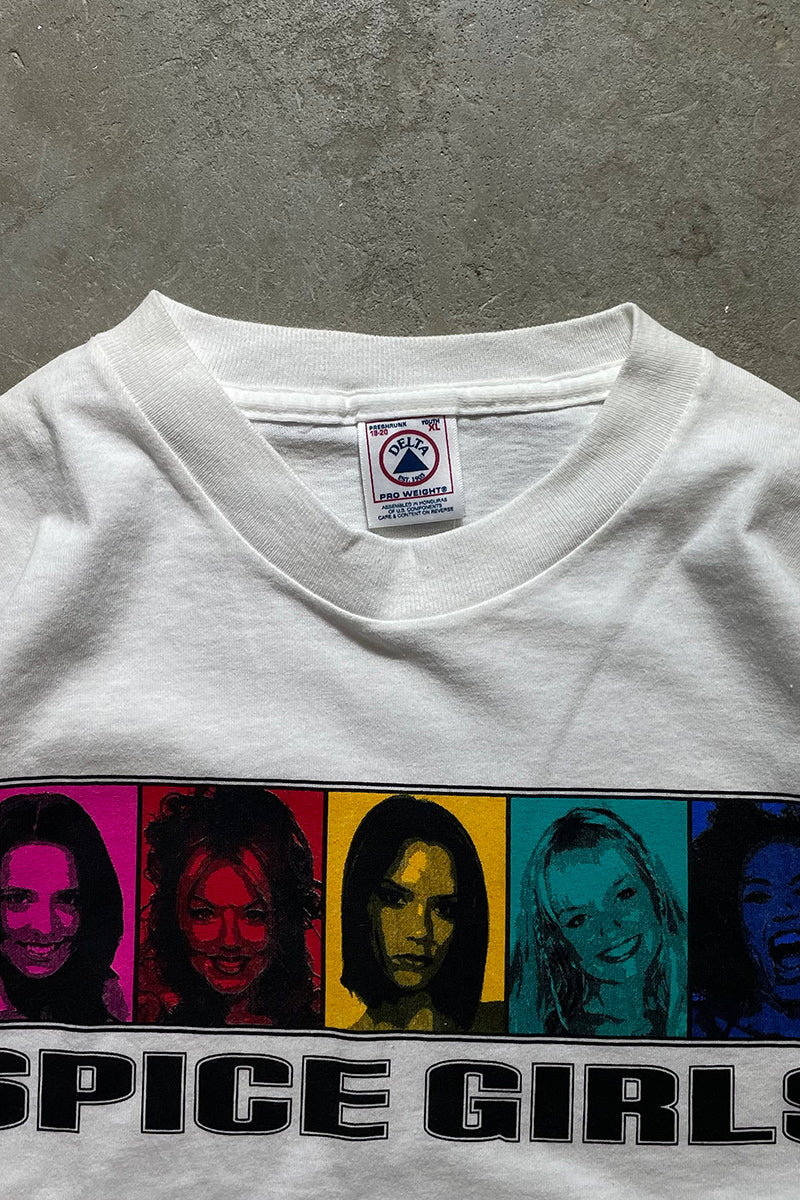 90'S SPICE GIRLS T-SHIRT / WHITE [SIZE: XL USED]
