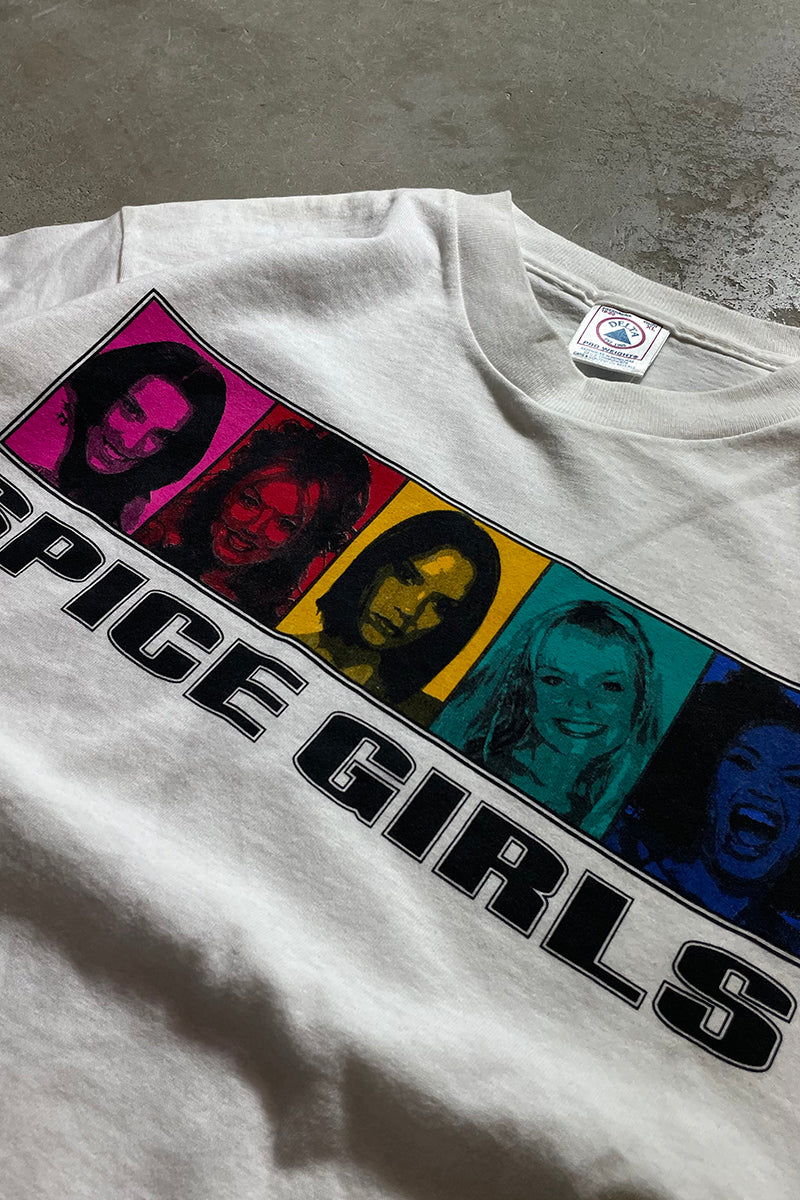 90'S SPICE GIRLS T-SHIRT / WHITE [SIZE: XL USED]