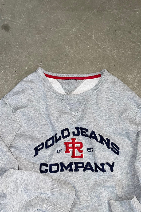 Y2K EARLY 00'S SWEATSHIRT / GRAY [SIZE: US XL equivalent USED]