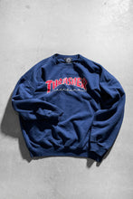 画像をギャラリービューアに読み込む, Y2K EARLY 00&#39;S LOGO PRINT SWEATSHIRT / NAVY [SIZE:  L USED]
