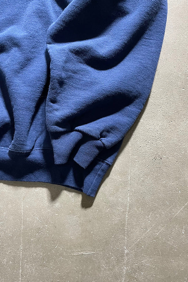 Y2K EARLY 00'S LOGO PRINT SWEATSHIRT / NAVY [SIZE: L USED]