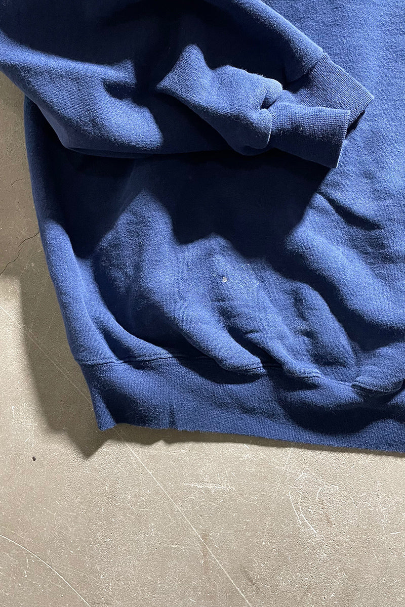 Y2K EARLY 00'S LOGO PRINT SWEATSHIRT / NAVY [SIZE: L USED]