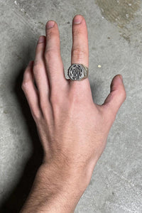 925 SILVER RING / SILVER [SIZE: 13号相当 USED]
