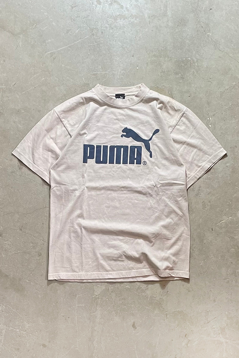 90'S LOGO T-SHIRT / BEIGE [SIZE: M USED]