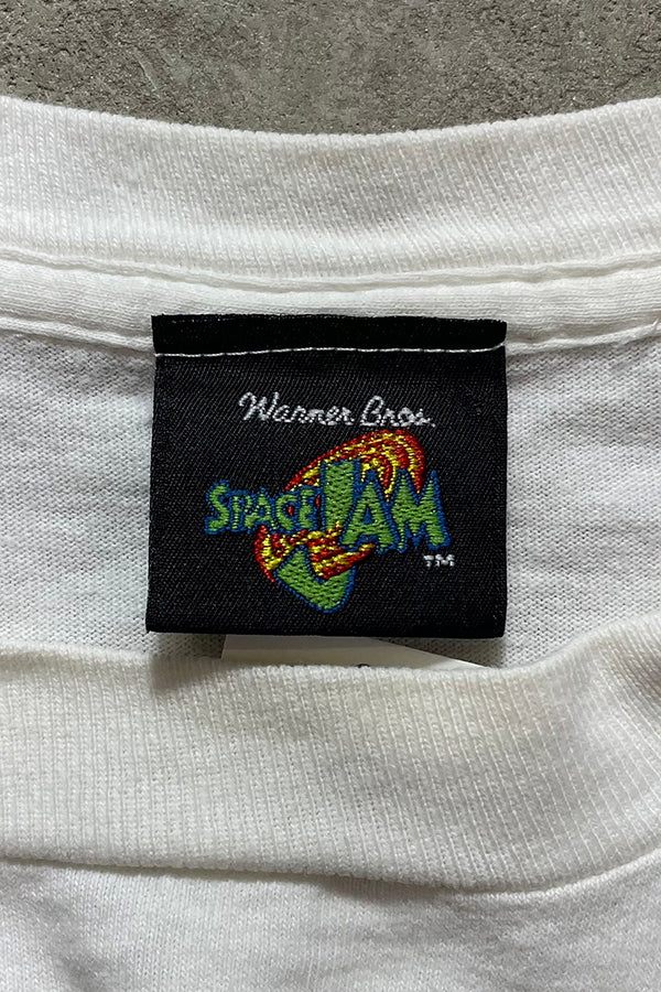 96'S SPACE JAM LOONEY TUNES TASMANIAN DEVIL T-SHIRT / WHITE [SIZE: L USED]