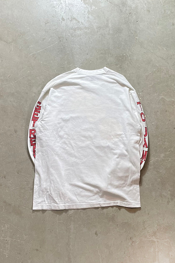 96'S SPACE JAM LOONEY TUNES TASMANIAN DEVIL T-SHIRT / WHITE [SIZE: L USED]