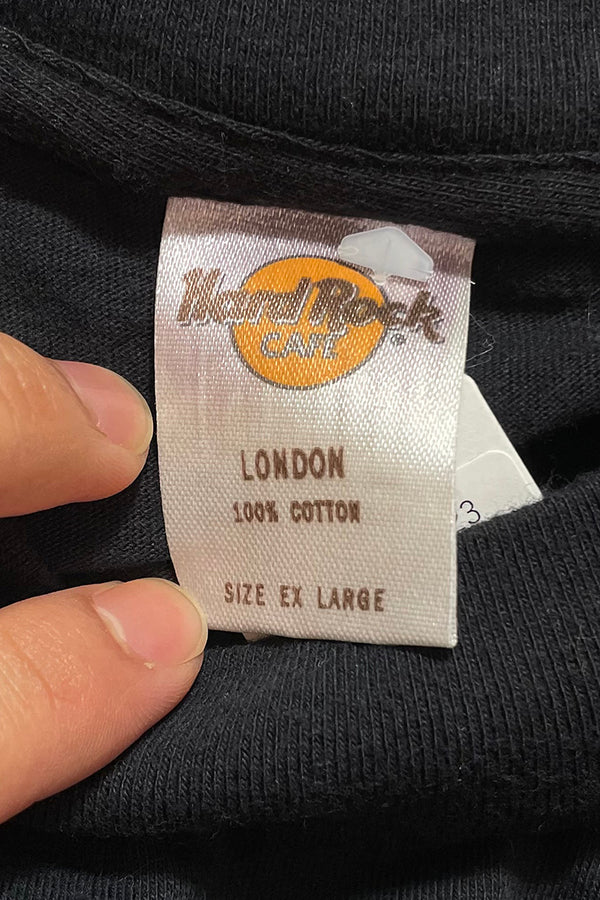MADE IN TURKEY LONDON PRINT ADVERTISING T-SHIRT / BLACK [SIZE: XL USED]