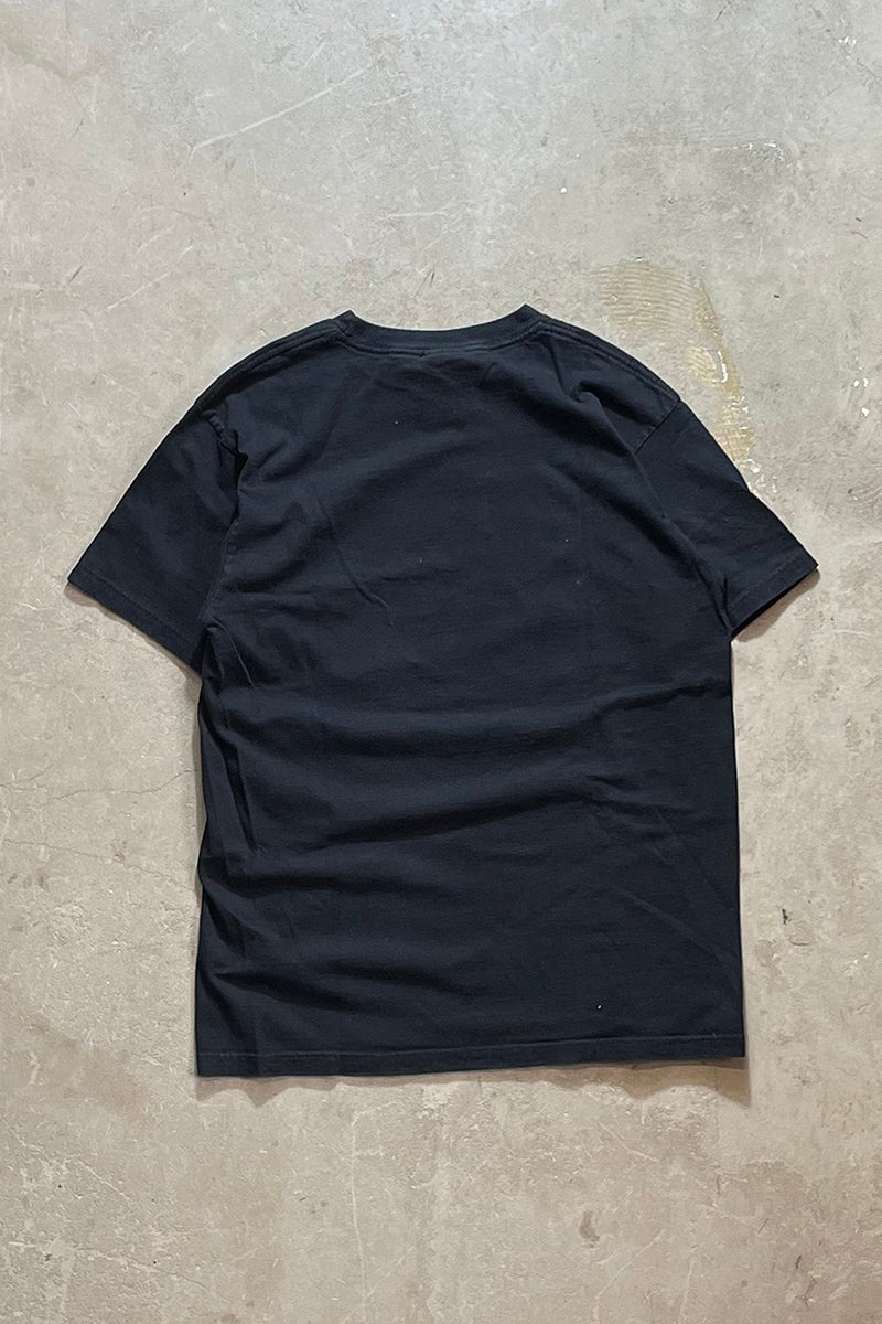 Y2K EARLY 00'S LOGO T-SHIRT / BLACK [SIZE: M USED]