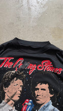 画像をギャラリービューアに読み込む, 89&#39;S THE ROLLING STONES STEEL WHEELS BAND T-SHIRT / BLACK [SIZE: L USED]
