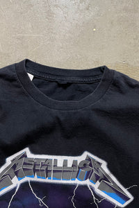 94'S METALLICA RIDE THE LIGHTNING BAND T-SHIRT / BLACK [SIZE: L USED]