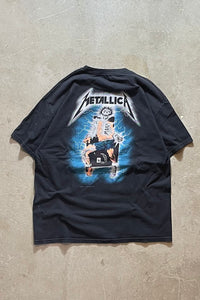 94'S METALLICA RIDE THE LIGHTNING BAND T-SHIRT / BLACK [SIZE: L USED]