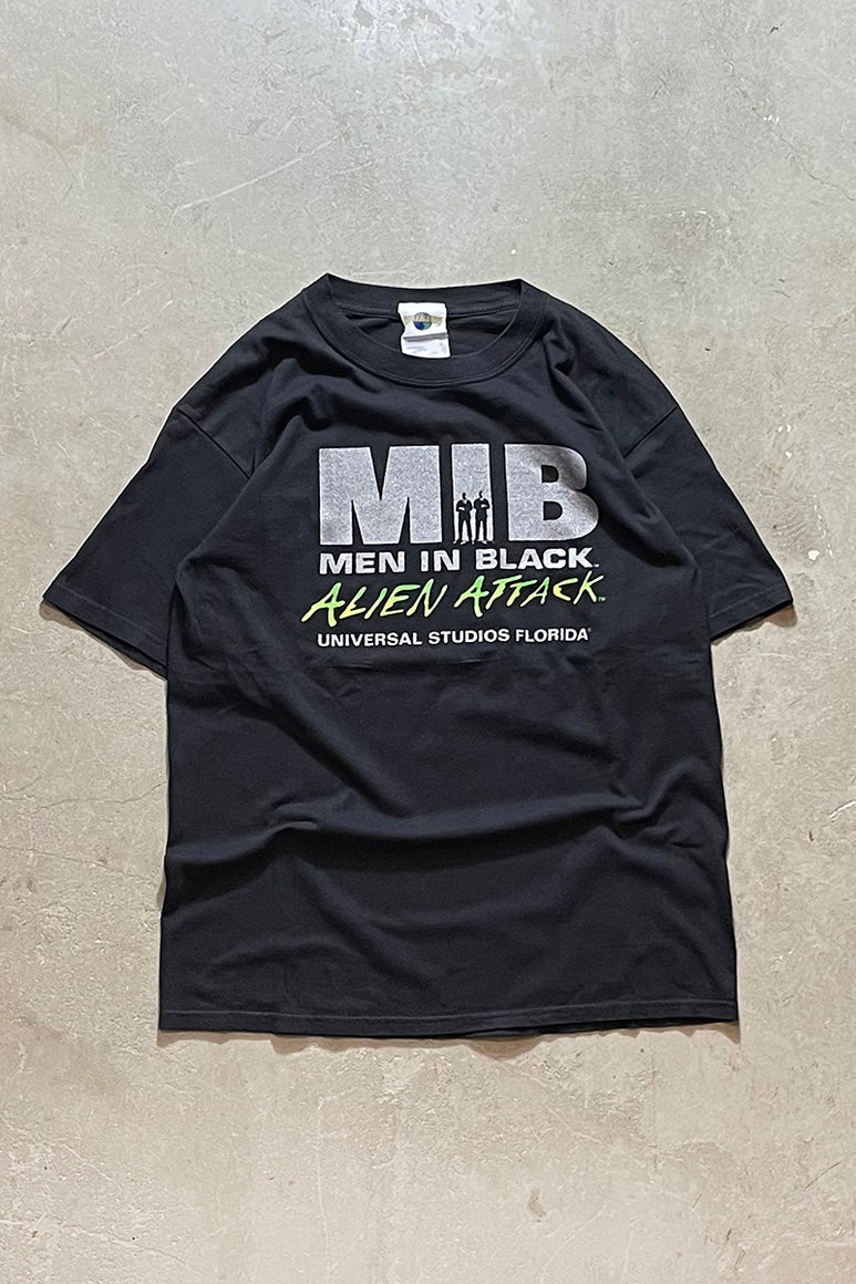 Y2K EARLY 00'S MIB MEN IN BLACK MOVIE T-SHIRT / BLACK [SIZE: L USED]