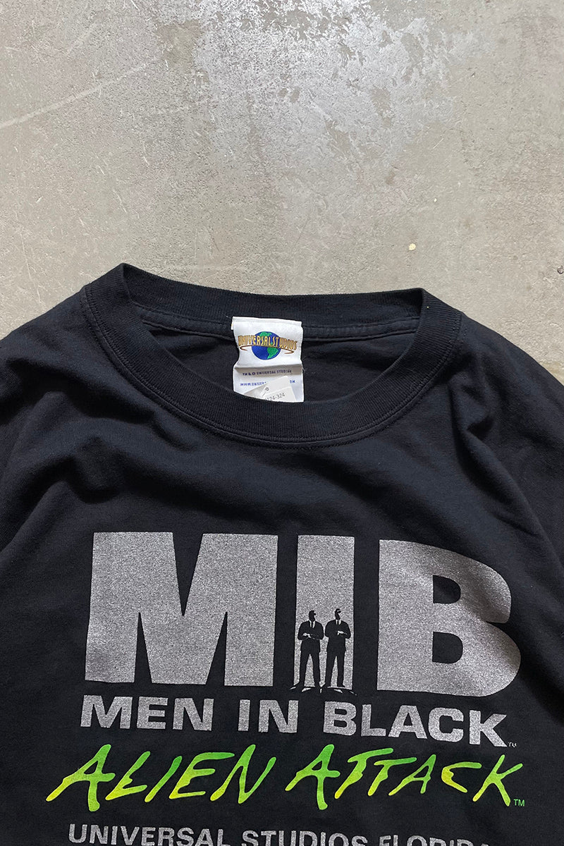 Y2K EARLY 00'S MIB MEN IN BLACK MOVIE T-SHIRT / BLACK [SIZE: L USED]
