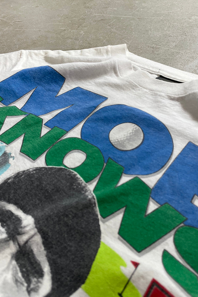 MADE IN USA 91'S MOE HOWARD GOLF T-SHIRT / WHITE [SIZE: L USED]