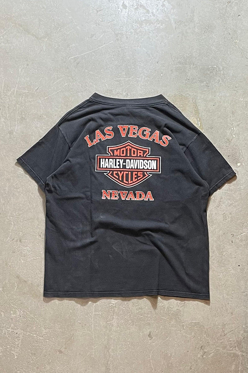 MADE IN USA 90'S LAS VEGAS NEVADA T-SHIRT / BLACK [SIZE: XL USED]