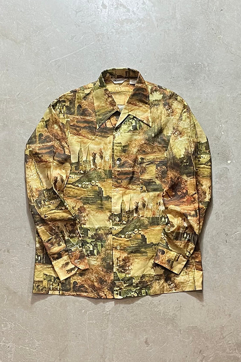 70'S LANCER L/S PATTERN SHIRT / MULTI [SIZE: L USED]