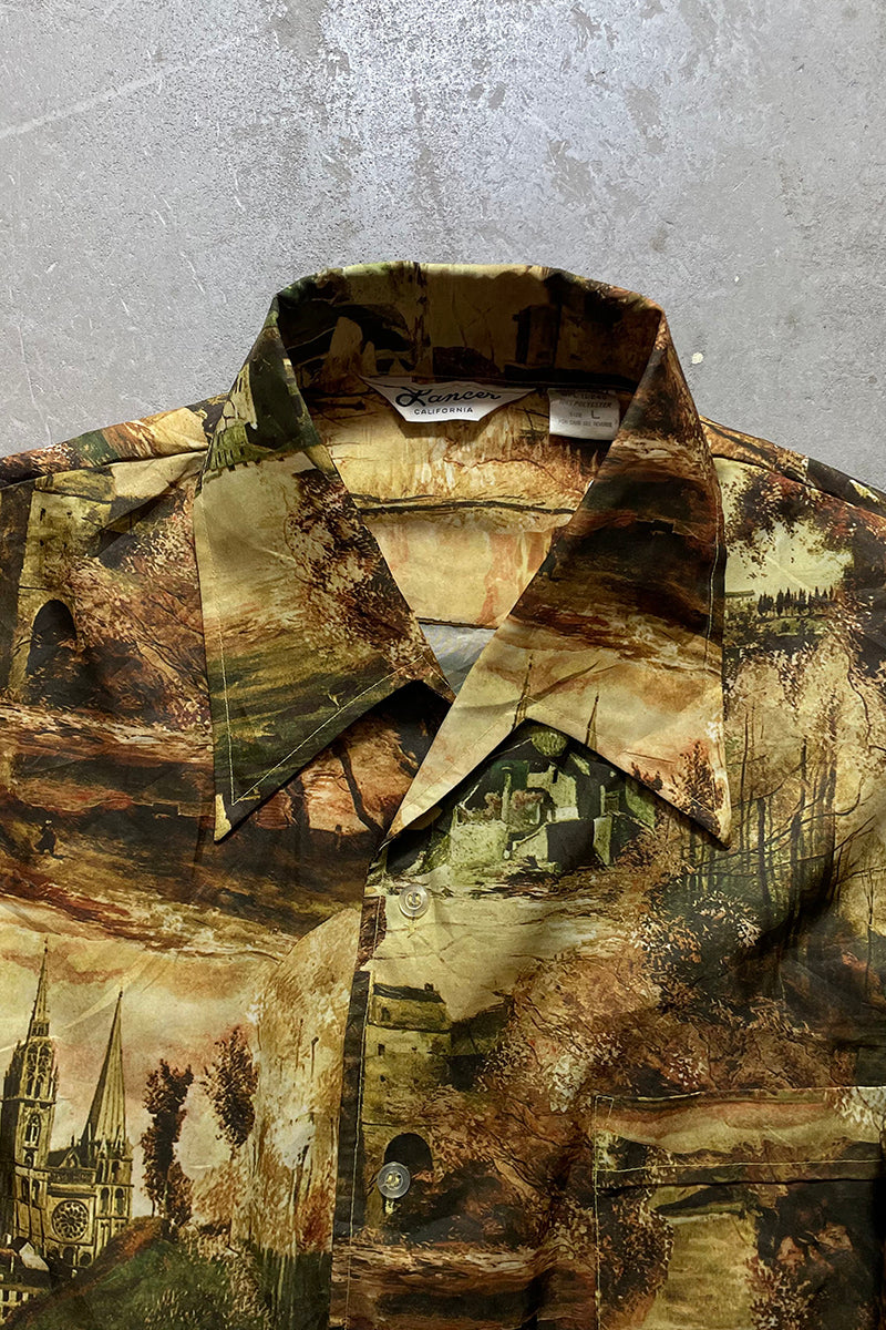 70'S LANCER L/S PATTERN SHIRT / MULTI [SIZE: L USED]