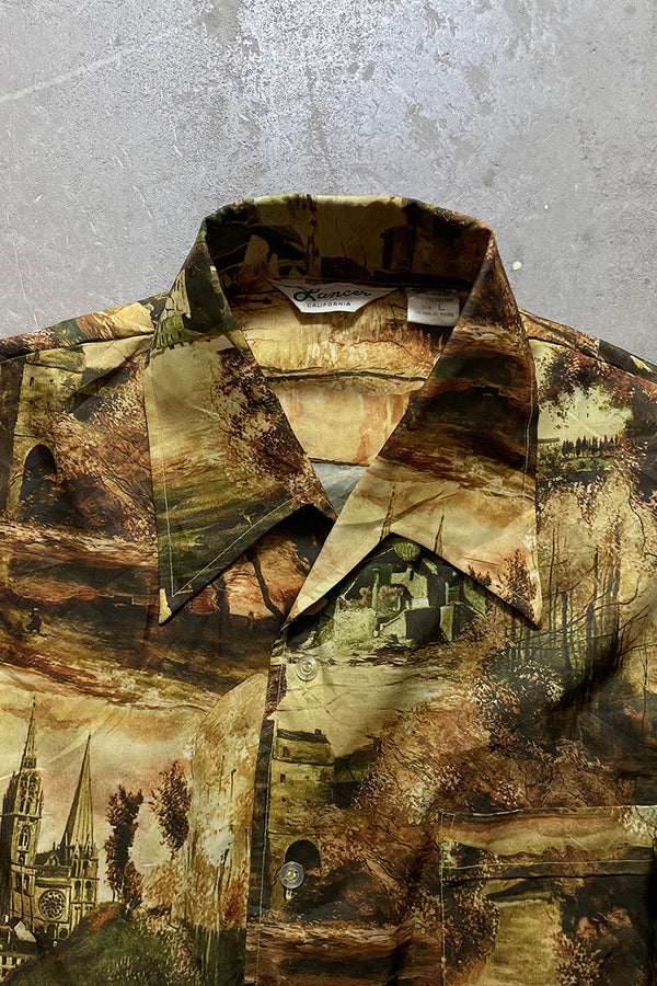 70'S LANCER L/S PATTERN SHIRT / MULTI [SIZE: L USED]