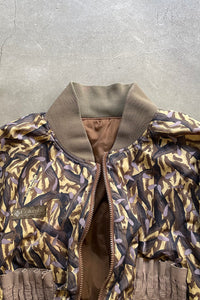 95'S DELTA MARSH REVERSIBLE HUNTING PUFF NYLON JACKET / BROWN［SIZE: 3XL USED]