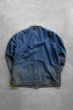 画像をギャラリービューアに読み込む, MADE IN USA 80&#39;S DENIM COVERALL W/WOOL LINER / INDIGO [SIZE: XL USED]
