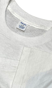 MADE IN USA 88'S TYSON VS SPINKS BOXING T-SHIRT / WHITE [SIZE: L USED]