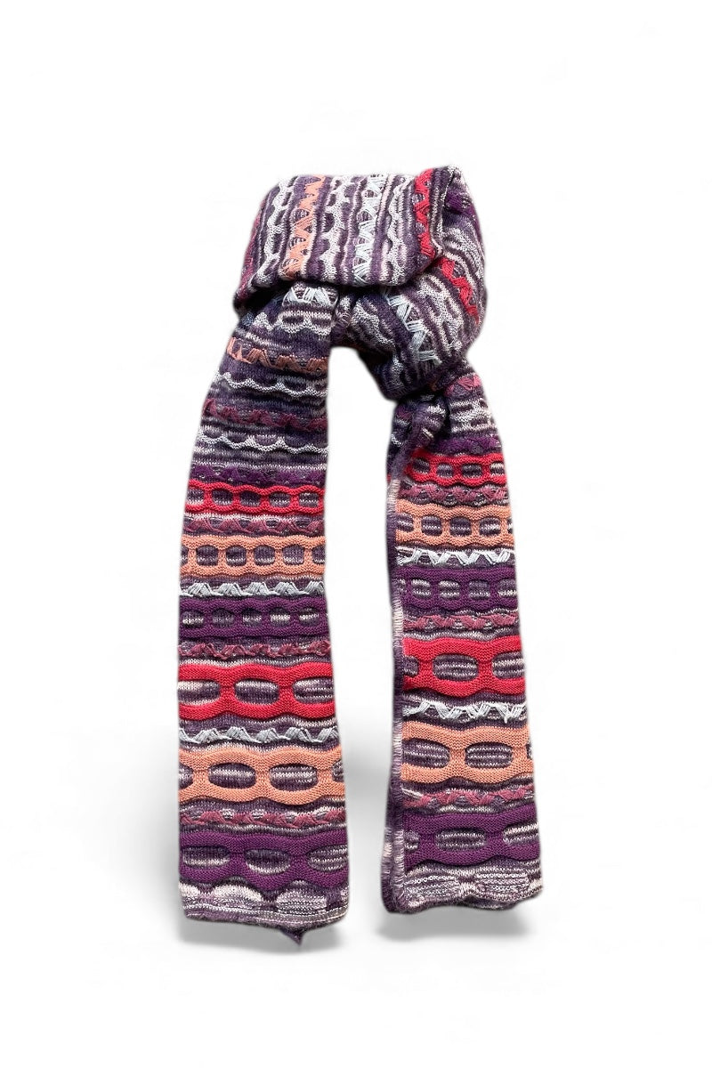 MADE IN ITALY 3D KNIT SCARF / MULTI [SIZE: ONE SIZE USED]