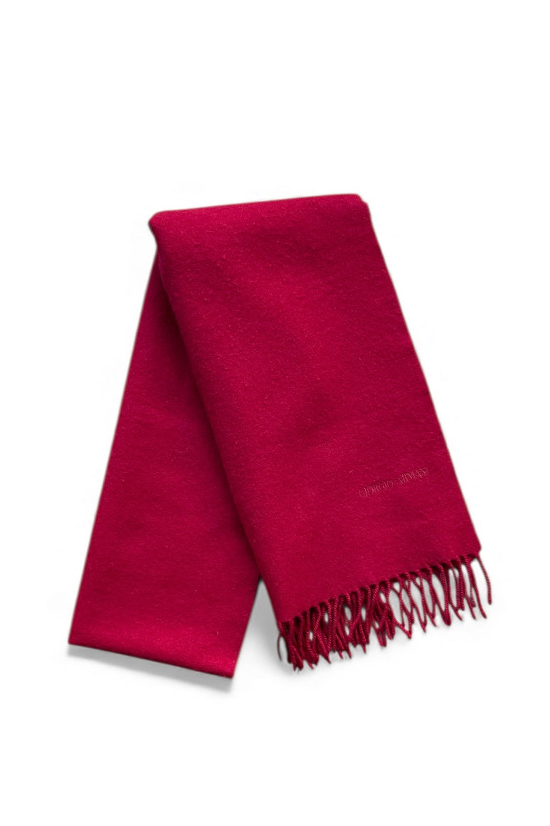 MADE IN ITALY WOOL SCARF / RED [SIZE: ONE SIZE USED]