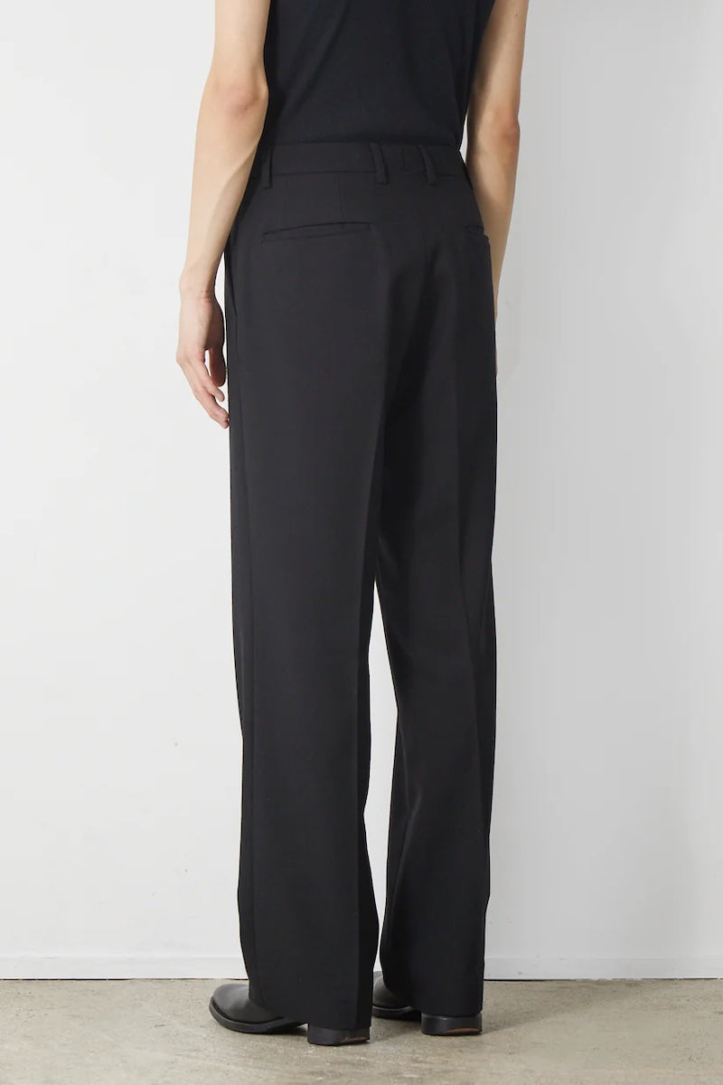 TEN WOOL POLYESTER TWILL / BLACK