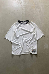 90'S S/S ONE POINT LOGO GAME T-SHIRT / WHITE [SIZE: XL USED]