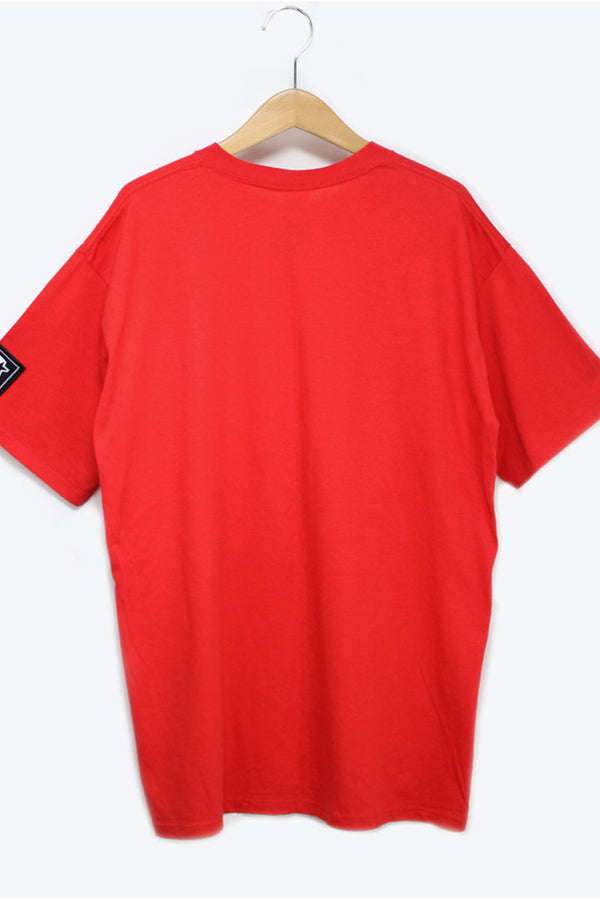MADE IN USA 90'S CHICAGO BULLS T-SHIRT / RED [SIZE:L DEADSTOCK/NOS]
