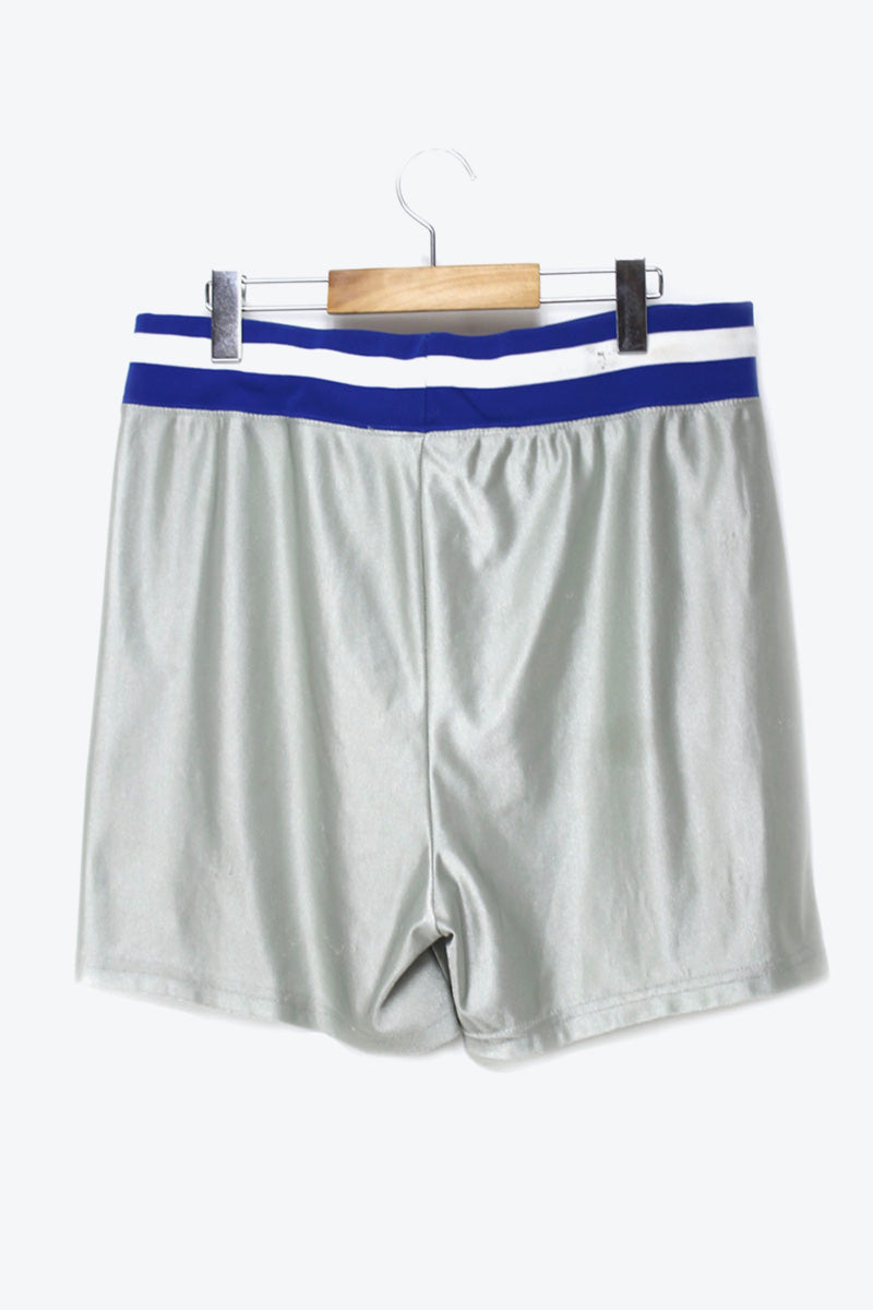 MADE IN USA 90'S BASKET BALL SHORTS / NAVY [SIZE: S USED]