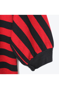 MADE IN USA HALF RAGLAN SLEEVE BORDER T-SHIRT / RED/BLACK [SIZE:M USED]