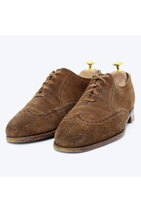 SUEDE WINGTIP SHOES / BROWN [SIZE: US7D(25cm) USED]
