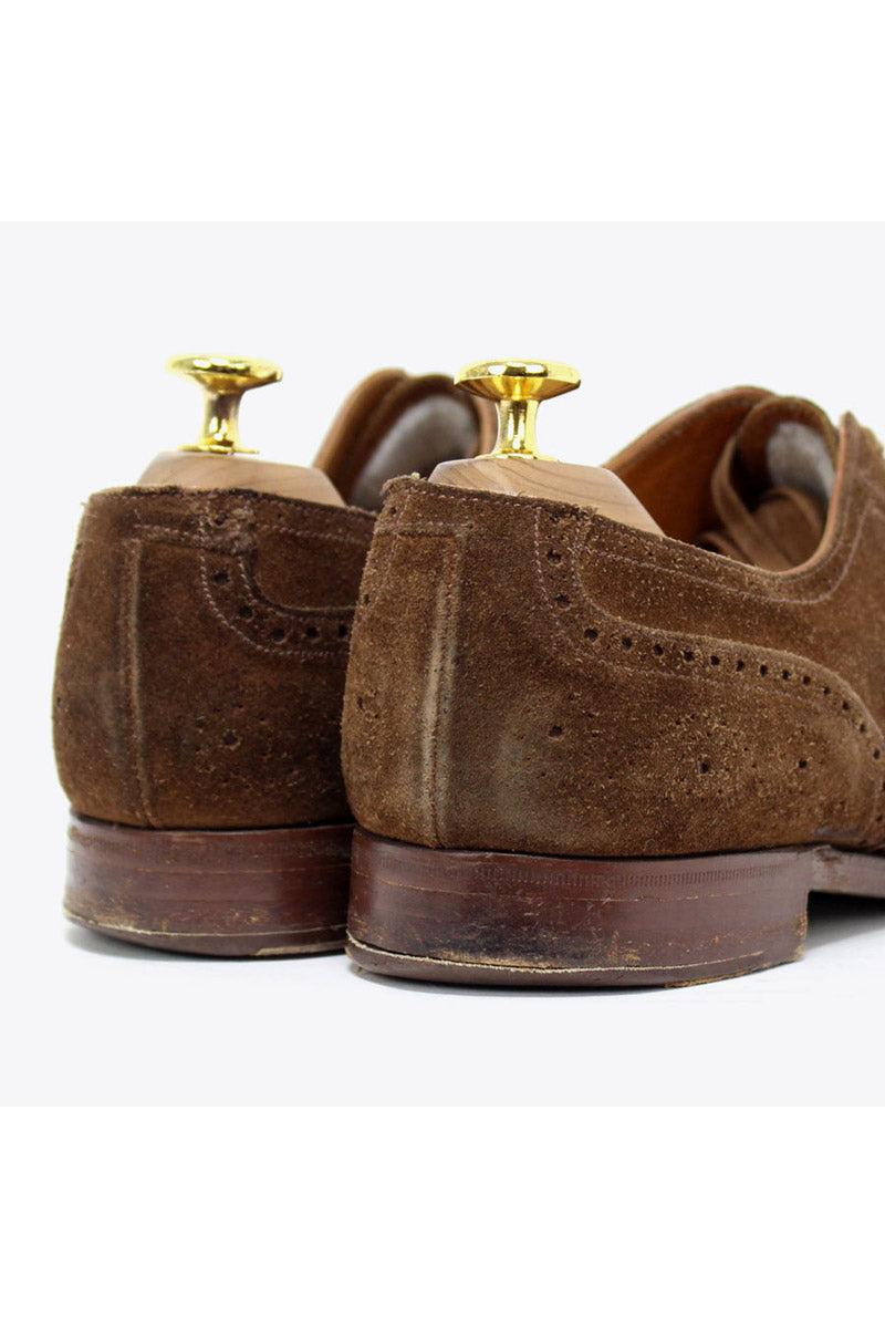 SUEDE WINGTIP SHOES / BROWN [SIZE: US7D(25cm) USED]