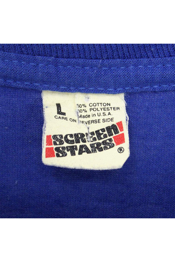 MADE IN USA NY METS T-SHIRT / BULE [SIZE:M相当 USED]