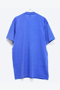 MADE IN USA PLAIN T-SHIRT / BULE [SIZE:M相当 USED]