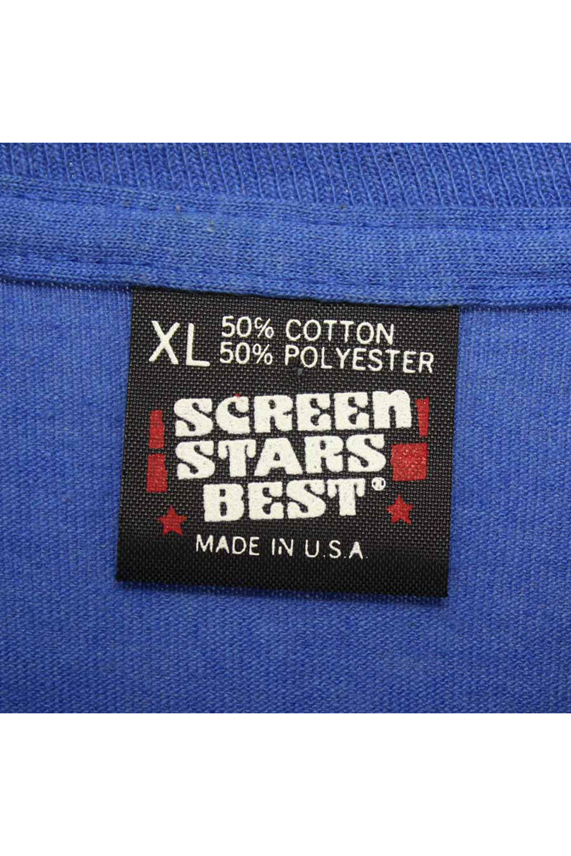 MADE IN USA PLAIN T-SHIRT / BULE [SIZE:M相当 USED]
