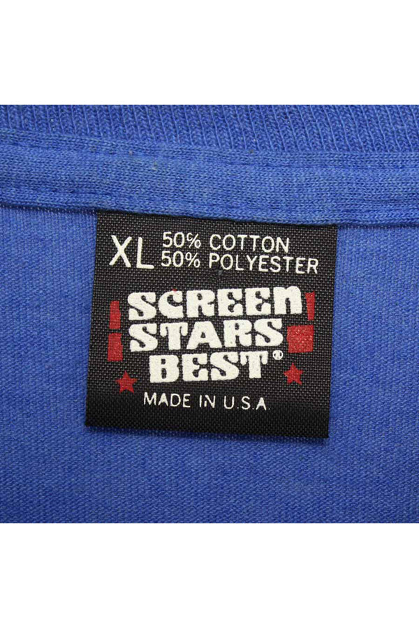 MADE IN USA PLAIN T-SHIRT / BULE [SIZE:M相当 USED]