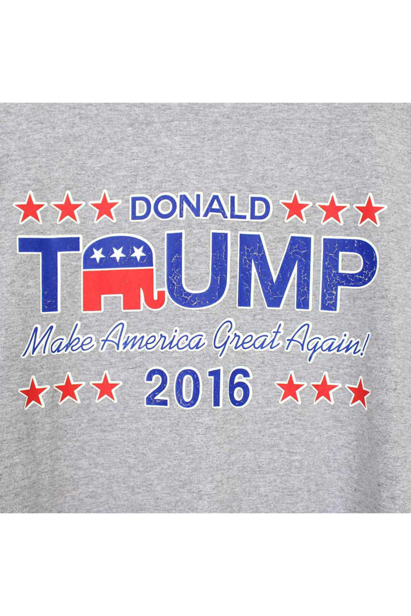 DONALD TRUMP T-SHIRT / GRAY [SIZE:XL USED]