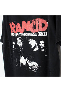 RANCID T-SHIRT / BLACK [SIZE:XS相当 USED]