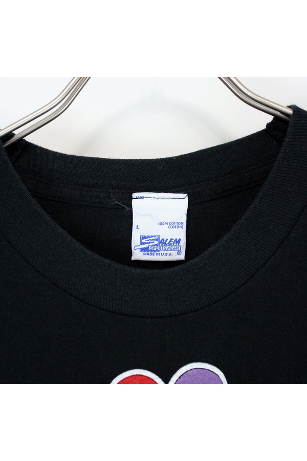 MADE IN USA 90'S NBC SPORTS T-SHIRT / BLACK [SIZE:L USED]