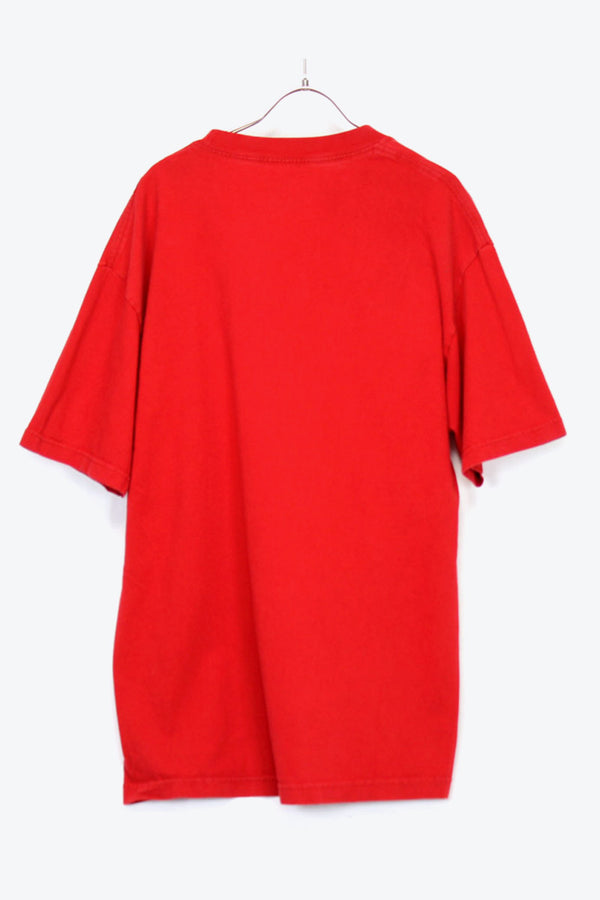 LOGO STAR T-SHIRT / RED [SIZE:L USED]