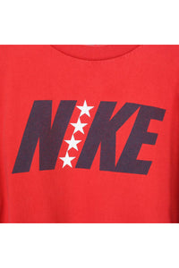 LOGO STAR T-SHIRT / RED [SIZE:L USED]