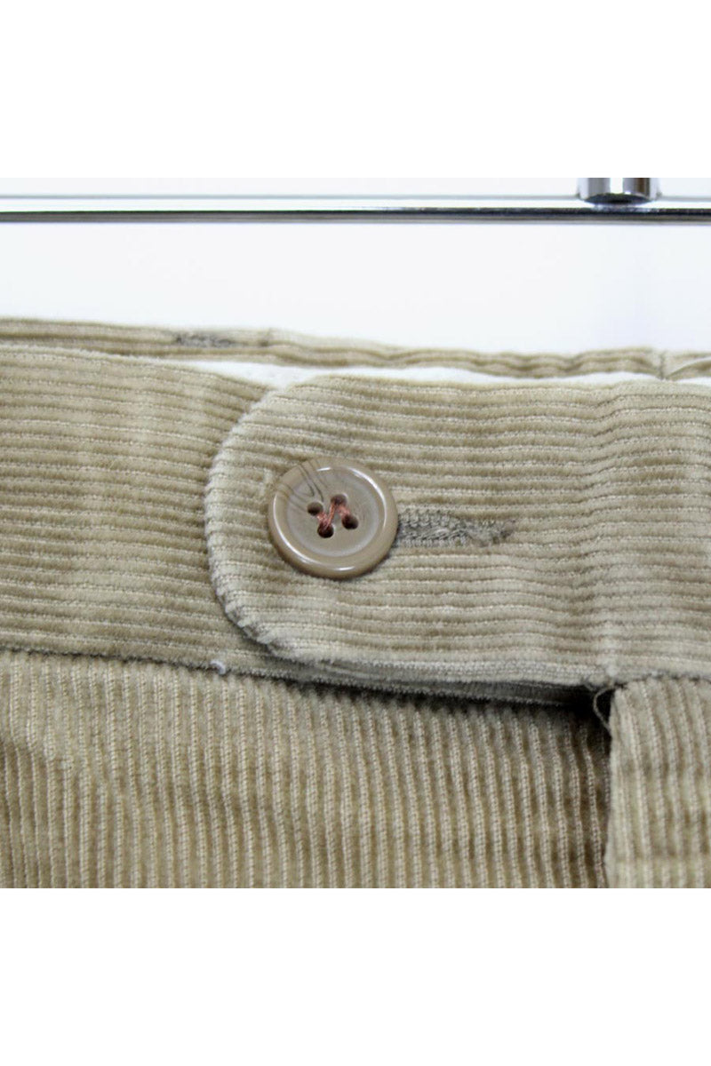 WIDE CORDUROY PANTS / BEIGE【SIZE:W32L30 USED】