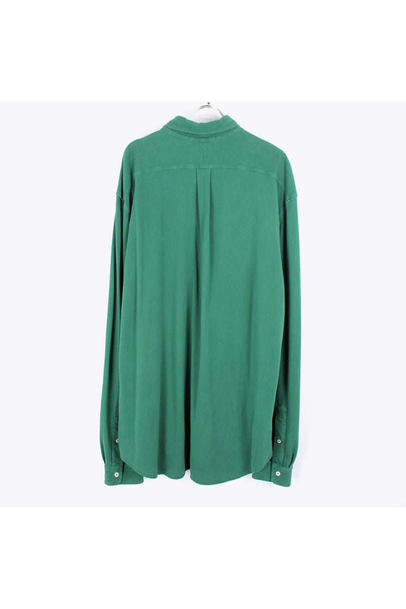 L/S KANOKO SHIRT / GREEN [SIZE: XL USED]