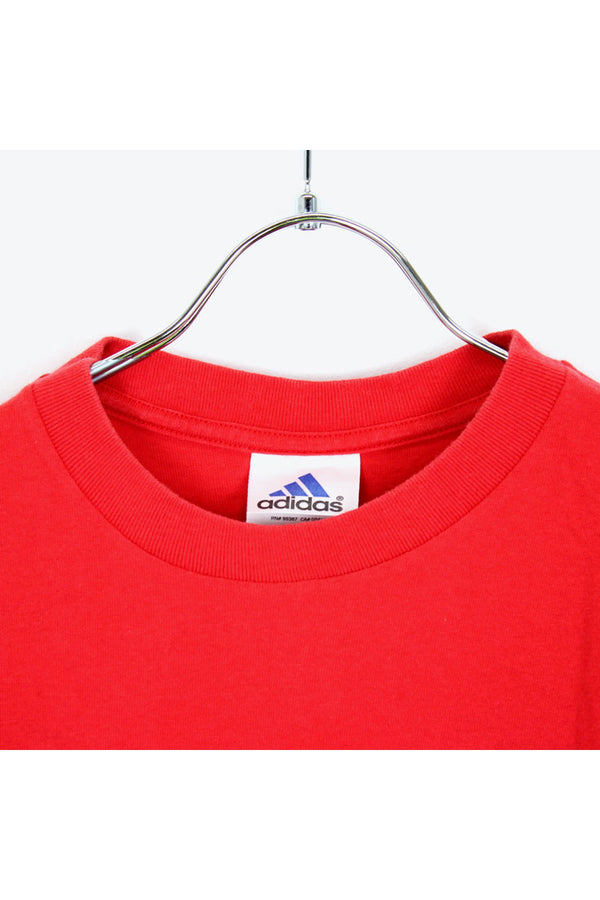 MADE IN USA BACK LOGO PRINT T-SHIRT / RED [SIZE:S USED]